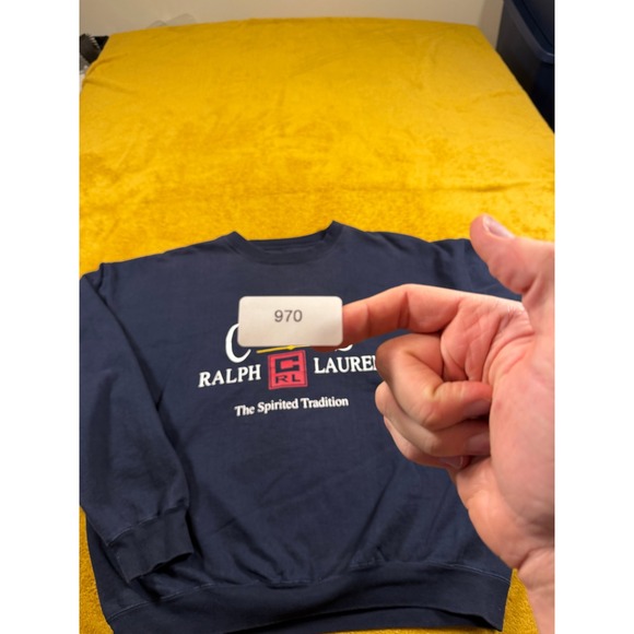 Chaps Ralph Lauren Mens Sweatshirt Large "The Spirited Tradition" - Picture 9 of 9